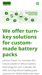 Mobile Screenshot of lithiumpowerinc.com