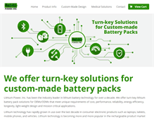 Tablet Screenshot of lithiumpowerinc.com